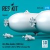 RESKIT RS72-0545 AN-M64 bombs (500 lbs) for all USAF & RAF of WW2 & Korean War (6 pcs) (3D Printed) 1/72